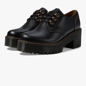 Dr. Martens Leona Lo Black Platform Shoes. Like new